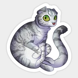 Cozy Scottish Fold Sticker